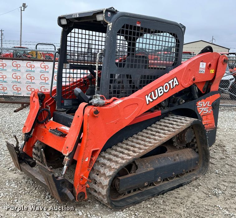 image for item LK9618 2019 Kubota SVL75-2  tracked skid steer loader