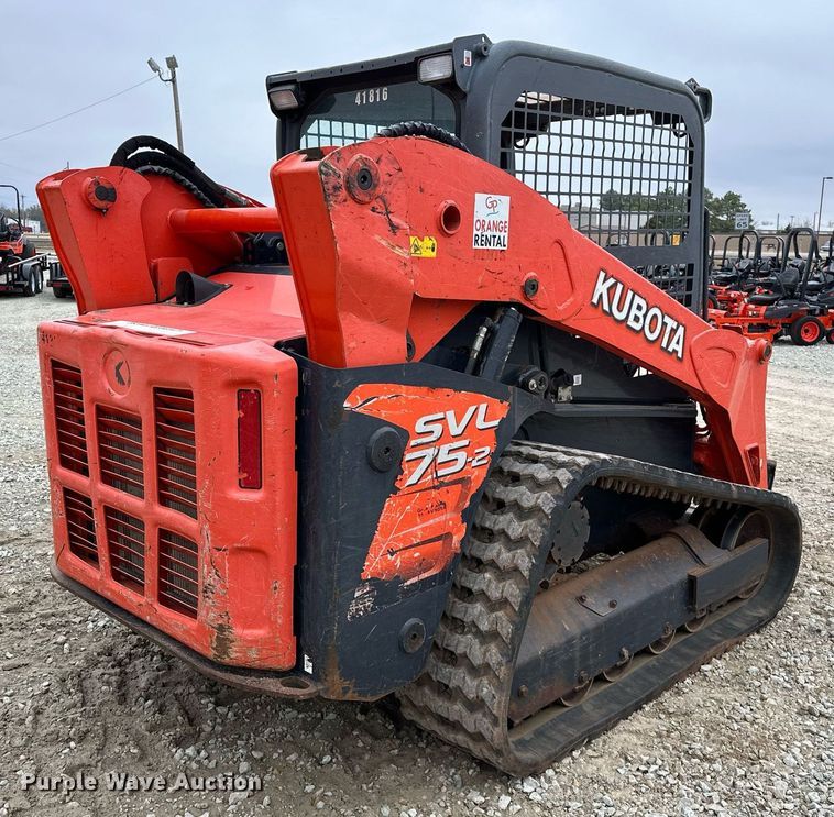image for item LK9618 2019 Kubota SVL75-2  tracked skid steer loader