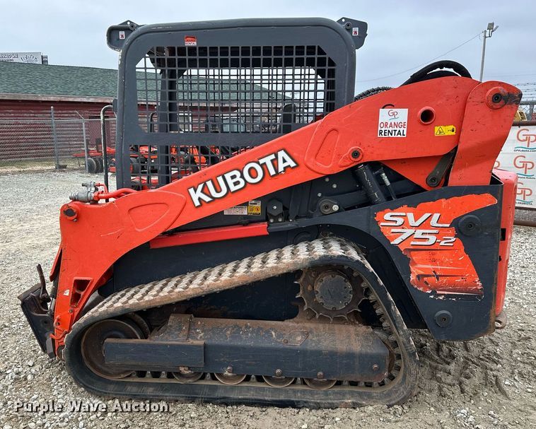 image for item LK9618 2019 Kubota SVL75-2  tracked skid steer loader