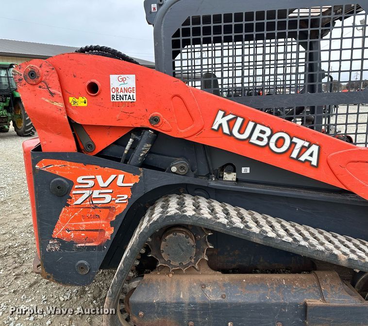 image for item LK9618 2019 Kubota SVL75-2  tracked skid steer loader