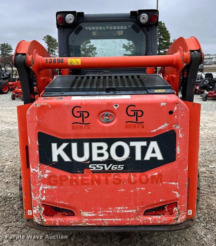 image for item LK9619 2017 Kubota SSV65  skid steer loader