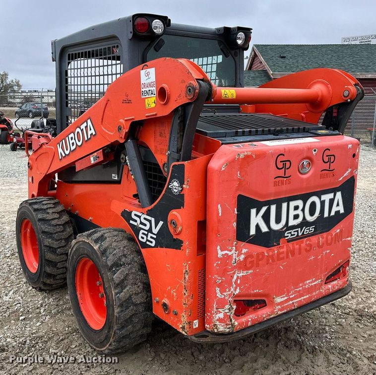 image for item LK9619 2017 Kubota SSV65  skid steer loader