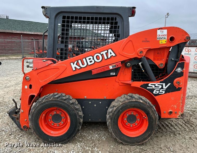 image for item LK9619 2017 Kubota SSV65  skid steer loader