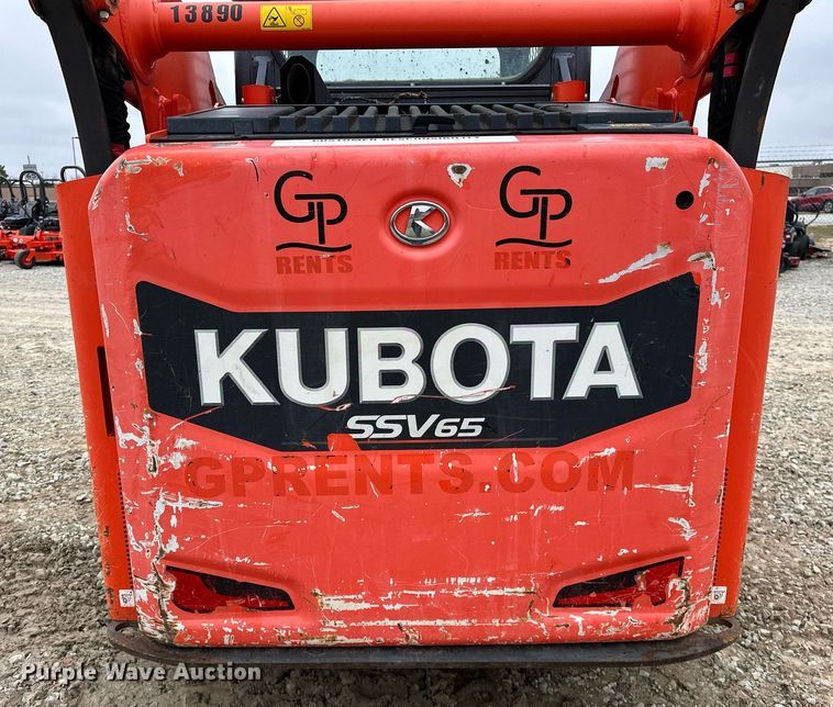 image for item LK9619 2017 Kubota SSV65  skid steer loader
