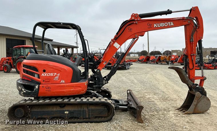 image for item LK9621 2020 Kubota KX057-4  mini excavator