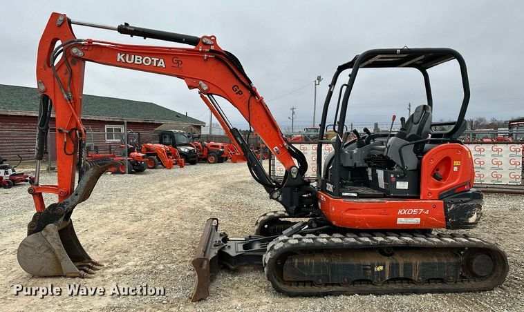 image for item LK9621 2020 Kubota KX057-4  mini excavator