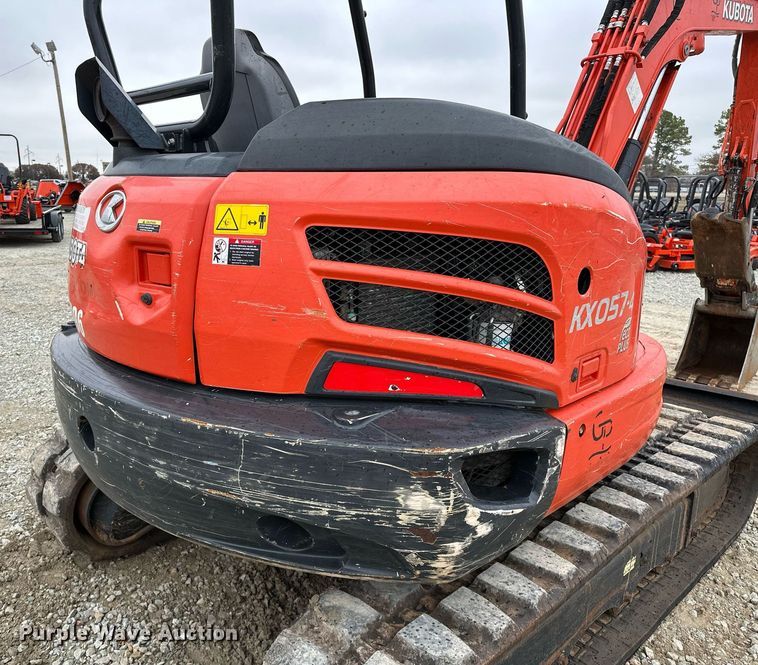 image for item LK9621 2020 Kubota KX057-4  mini excavator