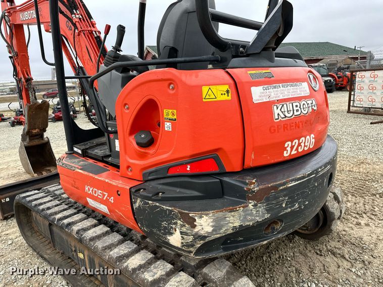 image for item LK9621 2020 Kubota KX057-4  mini excavator