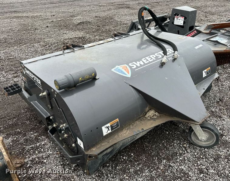 image for item LK9636 2019 Paladin Sweepster VRS6M-0022  skid steer sweeper