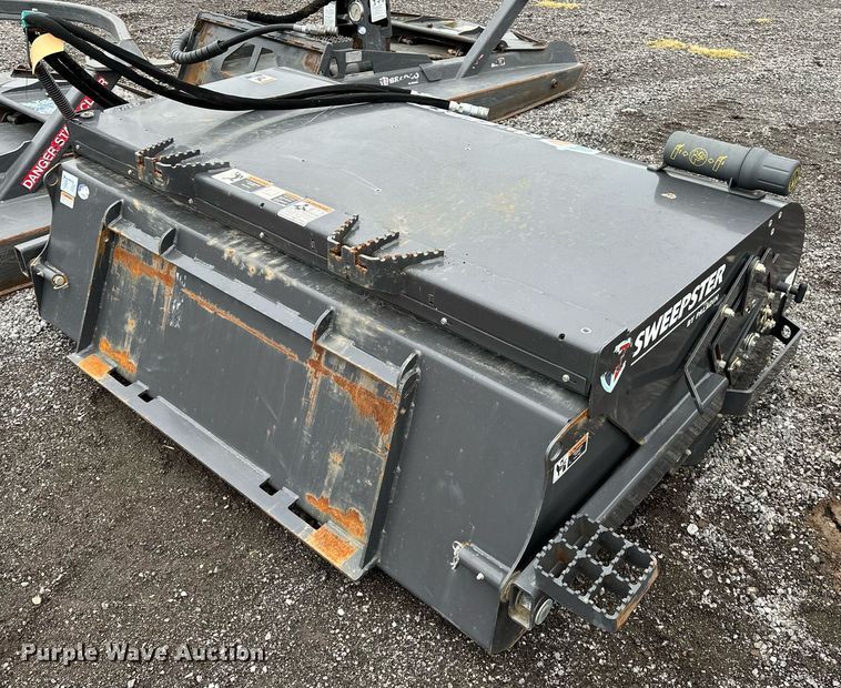 image for item LK9636 2019 Paladin Sweepster VRS6M-0022  skid steer sweeper