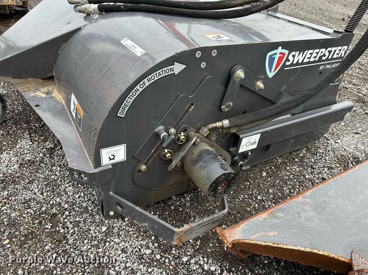 image for item LK9636 2019 Paladin Sweepster VRS6M-0022  skid steer sweeper