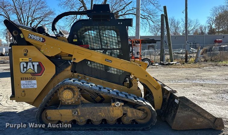 image for item LK9645 2022 Caterpillar 299D3XE  tracked skid steer loader