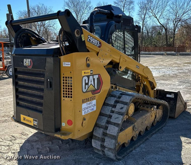 image for item LK9645 2022 Caterpillar 299D3XE  tracked skid steer loader
