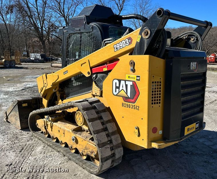 image for item LK9645 2022 Caterpillar 299D3XE  tracked skid steer loader
