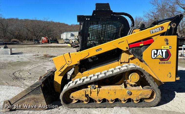 image for item LK9645 2022 Caterpillar 299D3XE  tracked skid steer loader