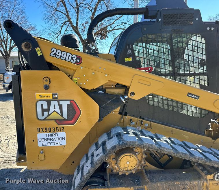 image for item LK9645 2022 Caterpillar 299D3XE  tracked skid steer loader