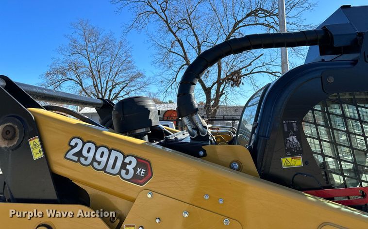 image for item LK9645 2022 Caterpillar 299D3XE  tracked skid steer loader