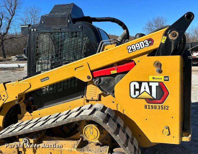 image for item LK9645 2022 Caterpillar 299D3XE  tracked skid steer loader