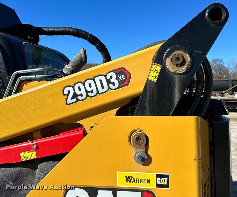 image for item LK9645 2022 Caterpillar 299D3XE  tracked skid steer loader