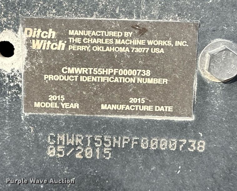 image for item LK9682 2015 Ditch Witch RT55  rock saw