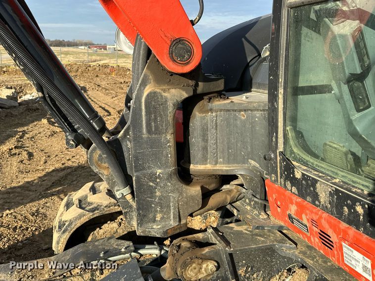 image for item LK9689 2022 Kubota KX080-4S2  mini excavator