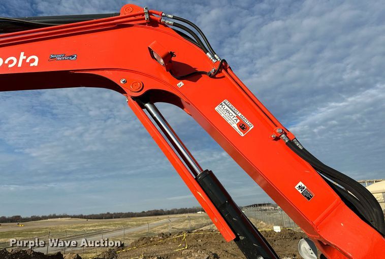 image for item LK9689 2022 Kubota KX080-4S2  mini excavator