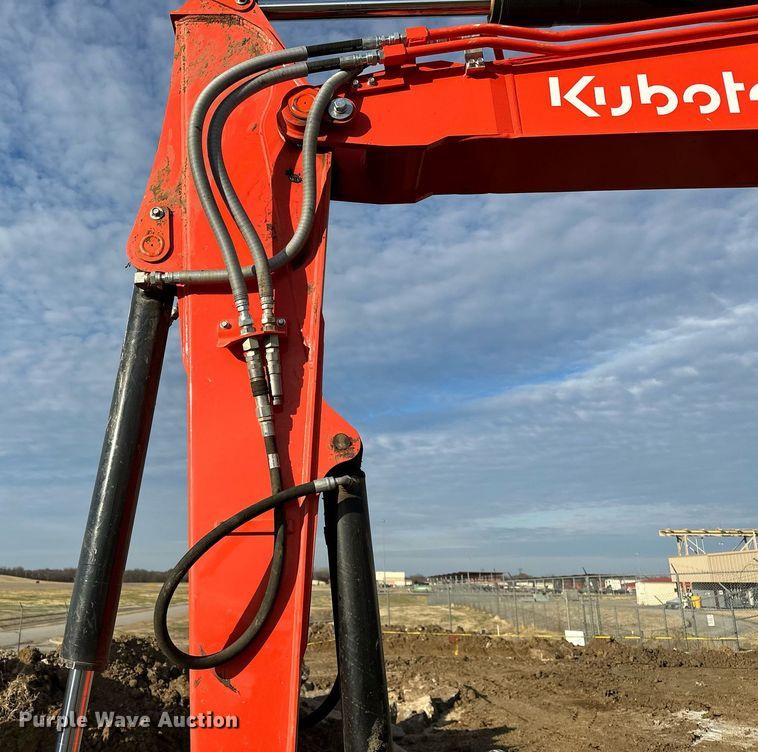 image for item LK9689 2022 Kubota KX080-4S2  mini excavator