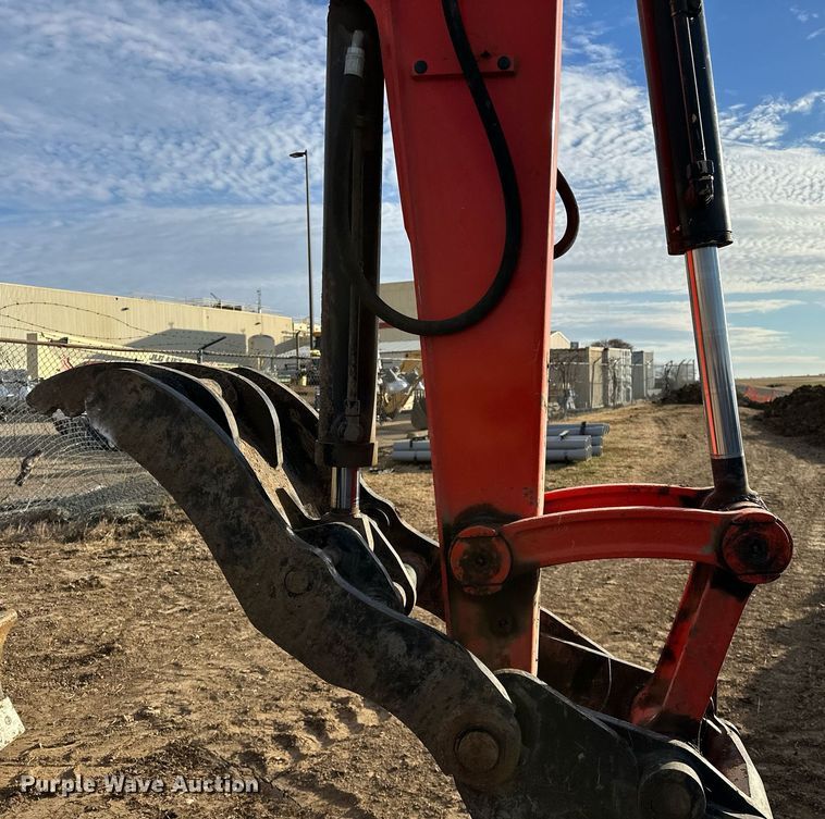 image for item LK9689 2022 Kubota KX080-4S2  mini excavator