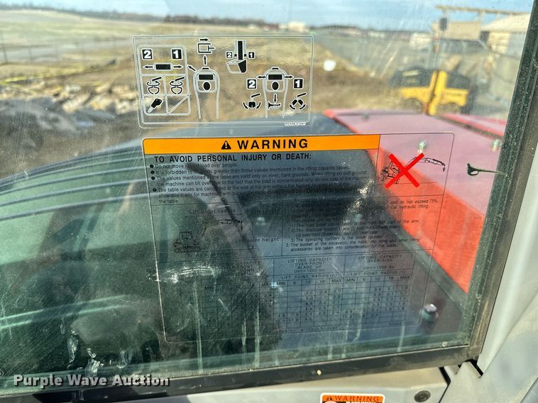 image for item LK9689 2022 Kubota KX080-4S2  mini excavator