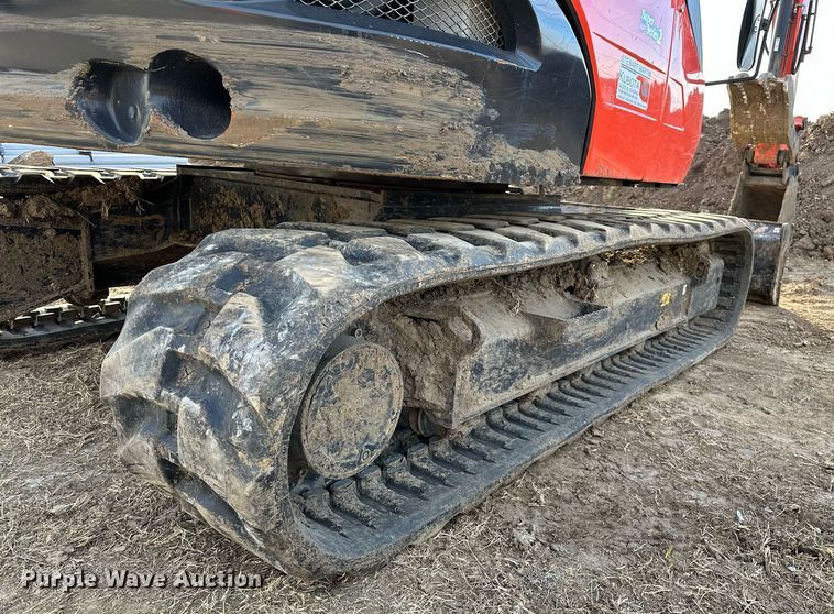 image for item LK9689 2022 Kubota KX080-4S2  mini excavator