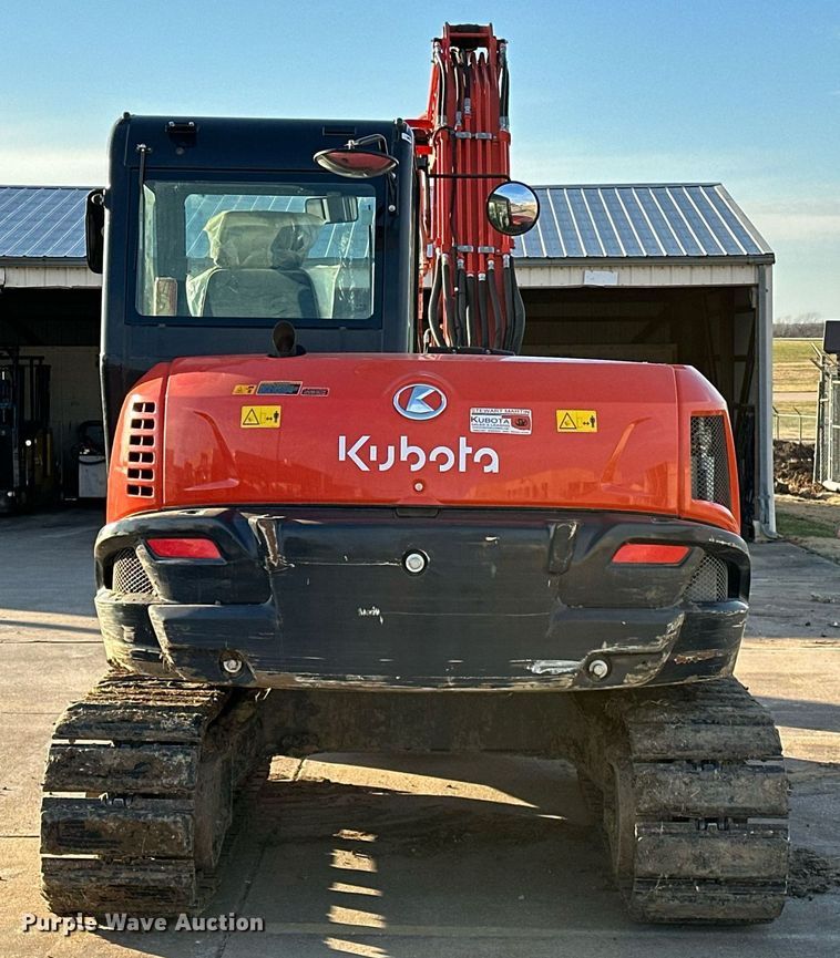 image for item LK9690 2021 Kubota KX080-4S2  mini excavator
