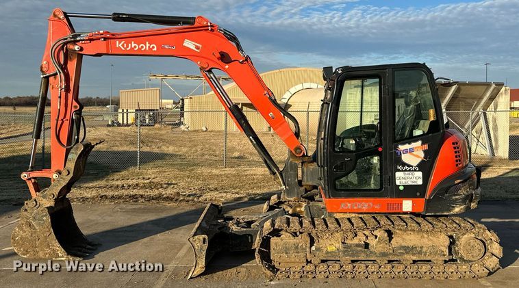image for item LK9690 2021 Kubota KX080-4S2  mini excavator