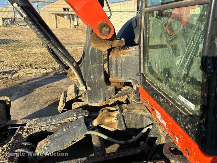 image for item LK9690 2021 Kubota KX080-4S2  mini excavator