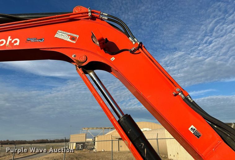 image for item LK9690 2021 Kubota KX080-4S2  mini excavator