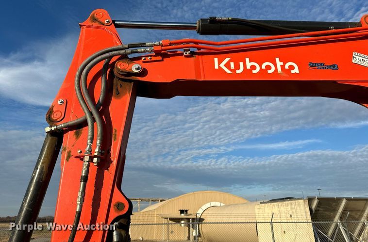image for item LK9690 2021 Kubota KX080-4S2  mini excavator