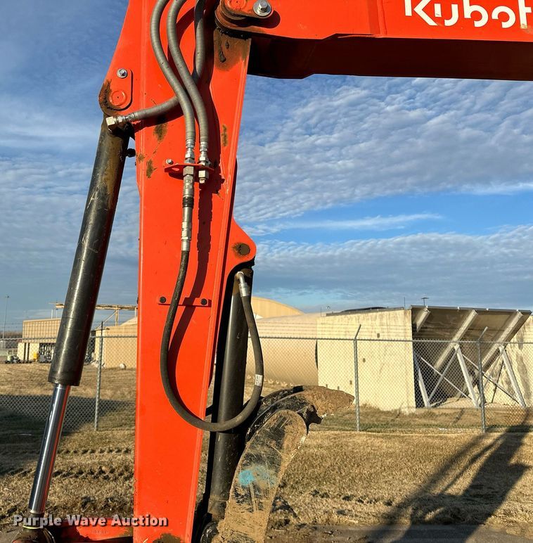 image for item LK9690 2021 Kubota KX080-4S2  mini excavator