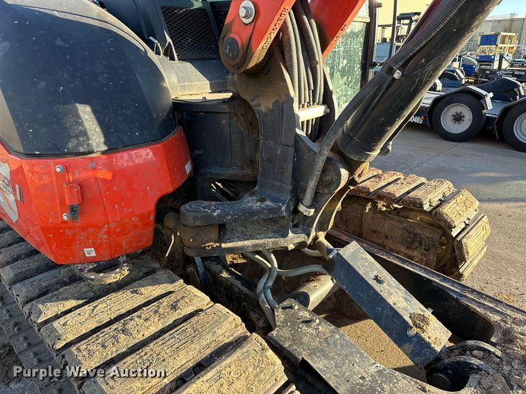 image for item LK9690 2021 Kubota KX080-4S2  mini excavator