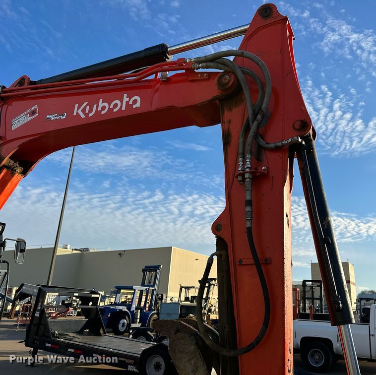 image for item LK9690 2021 Kubota KX080-4S2  mini excavator