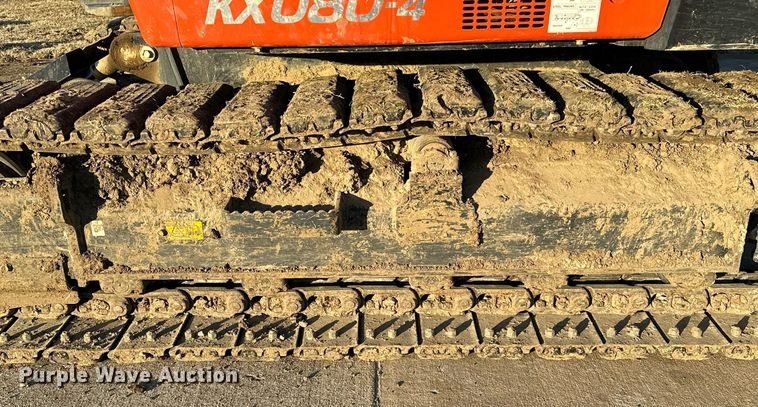 image for item LK9690 2021 Kubota KX080-4S2  mini excavator