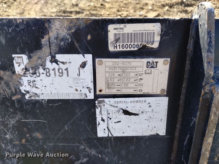 image for item LN9901 Caterpillar 292-9270  skid steer bucket
