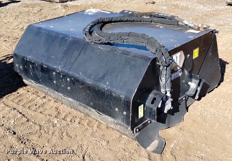 image for item LN9902 2021 Caterpillar BU115  skid steer sweeper