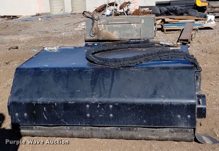 image for item LN9902 2021 Caterpillar BU115  skid steer sweeper