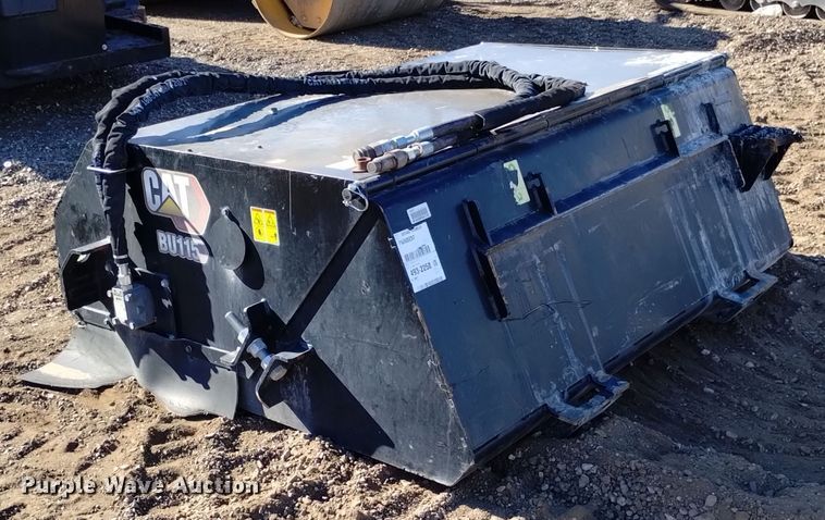 image for item LN9902 2021 Caterpillar BU115  skid steer sweeper