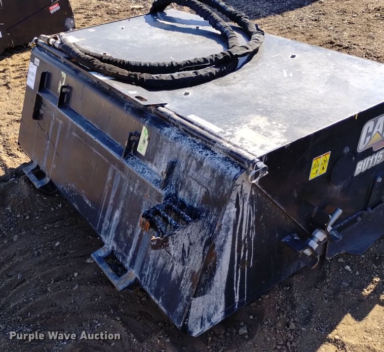 image for item LN9902 2021 Caterpillar BU115  skid steer sweeper