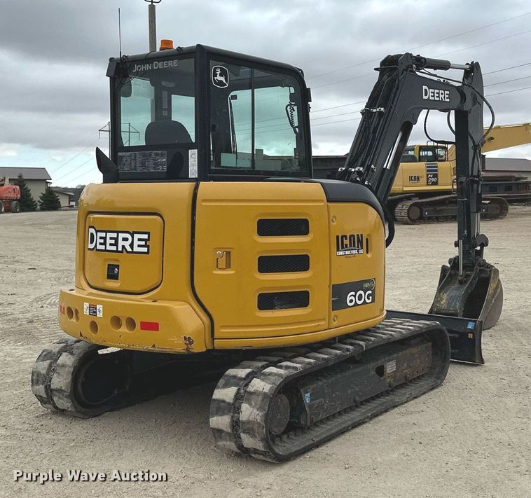 image for item LO9353 2020 John Deere 60G  mini excavator