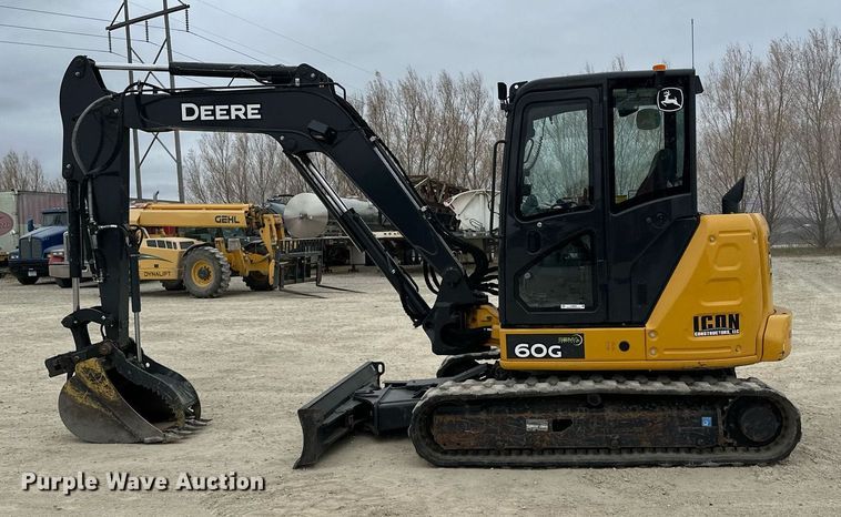 image for item LO9353 2020 John Deere 60G  mini excavator
