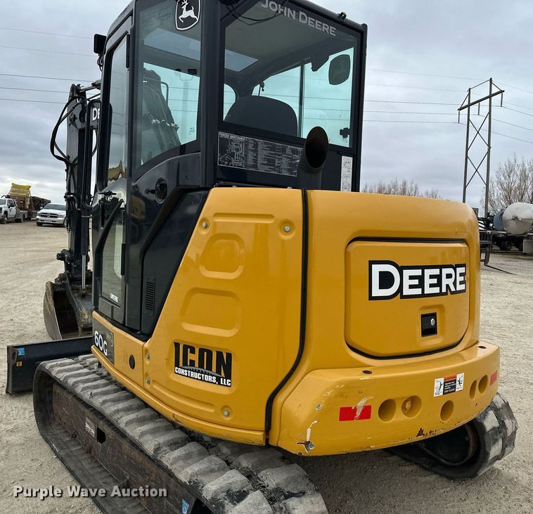 image for item LO9353 2020 John Deere 60G  mini excavator