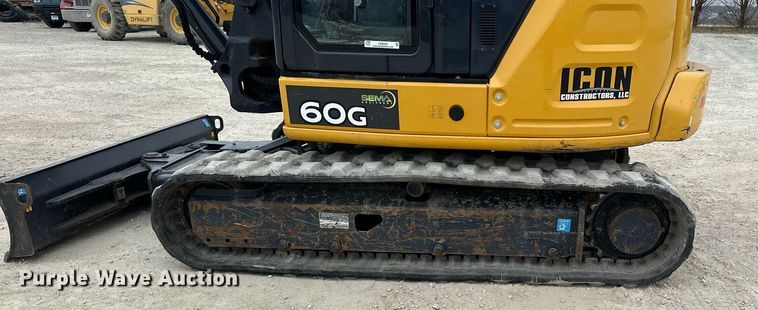 image for item LO9353 2020 John Deere 60G  mini excavator