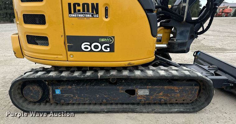 image for item LO9353 2020 John Deere 60G  mini excavator