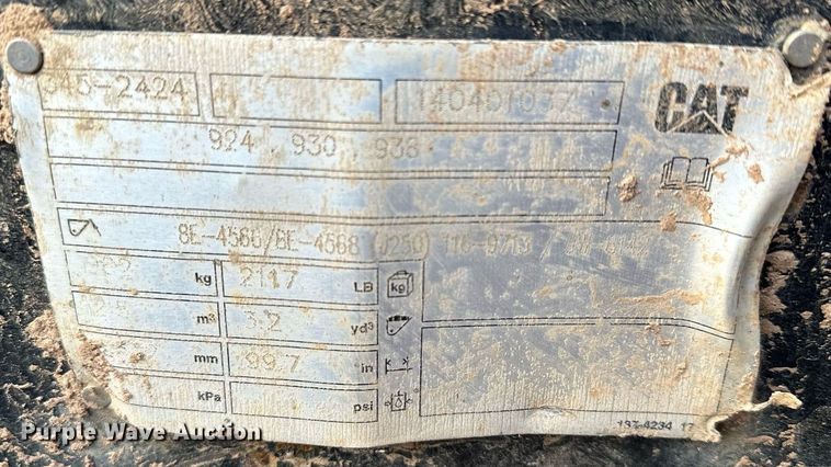 image for item LO9369 2017 Caterpillar 938M  wheel loader